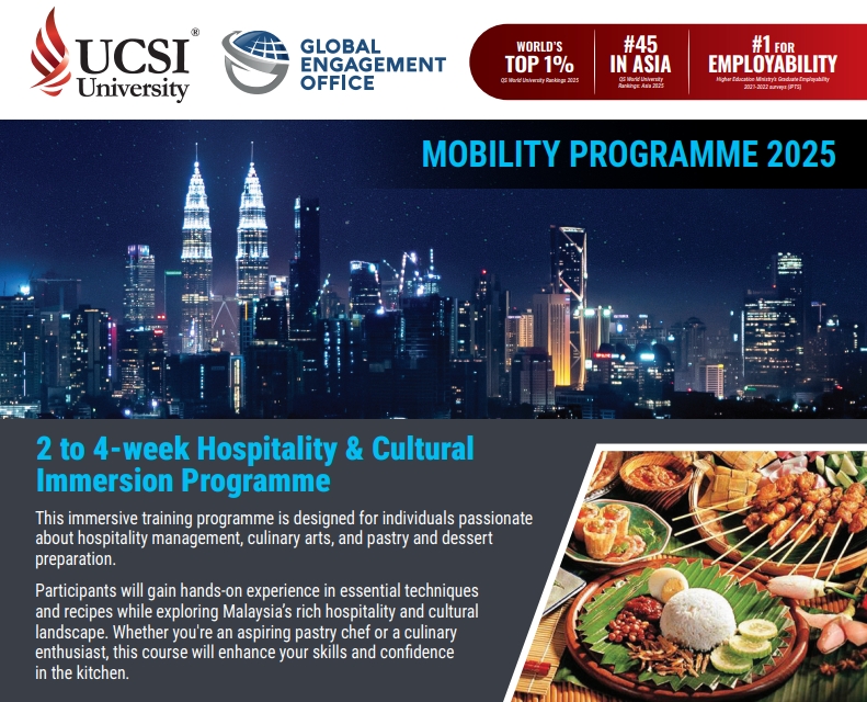 2 to 4-week Hospitality & Cultural Immersion Programme